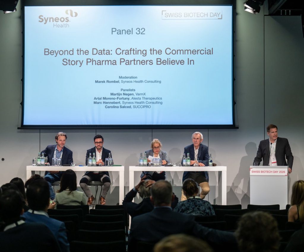 Executive panel at the Swiss Biotech Day 2026
